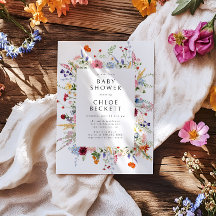Colorful WildblomBaby Shower