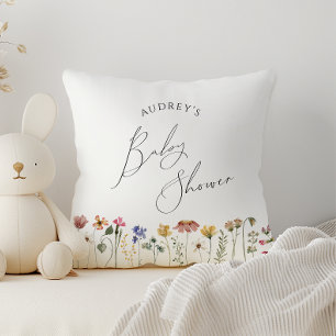 Colorful WildblomBaby Shower Kudde
