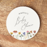 Colorful WildblomBaby Shower Underlägg Papper Rund<br><div class="desc">Den här färgstarka bytet av vildblommor runt papper underlägg är perfekt för din enkla, vismliga, boho-regnbåge sommardusch. Den ljusa, förtjusade rosan, gulten, orangen och blommigten guld i färg får en känsla av en minimalistisk, elegant, ge-vintage-trädgård. Den moderna designen är konst och delikat och ger en klassisk, jordfin ängsskugga i vattenfärg....</div>