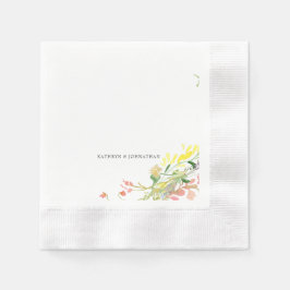 Colorful Wildblomcocktail Pappersservett