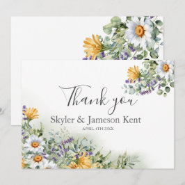 Colorful Wildblomma Bröllop Tack