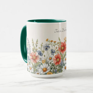 Colorful Wildblomma Mugg