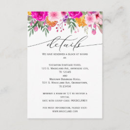 Colorful Wildblomma Vår Tilläggskort