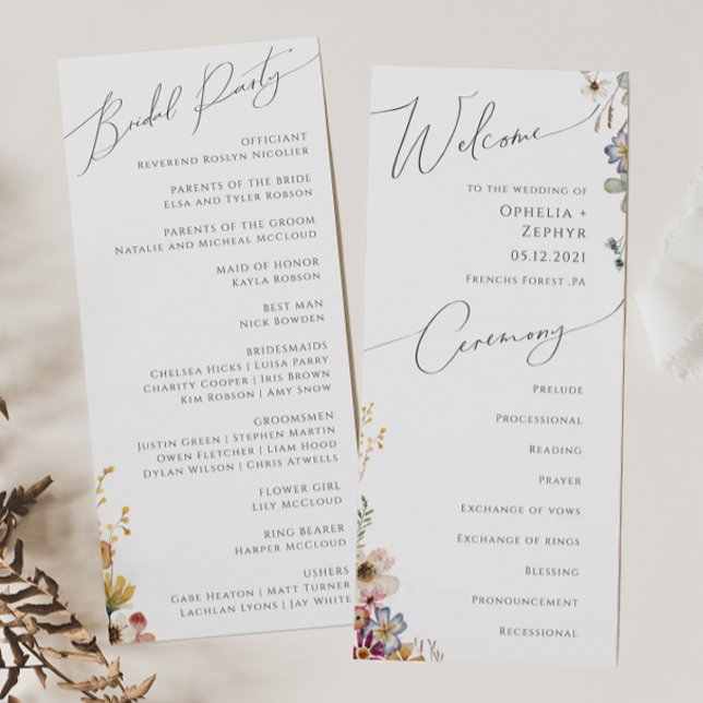 Colorful WildblommGarden | BRÖLLOPSPROGRAM Program (Skapare uppladdad)