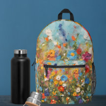 Colorful Wildblommor Backpack