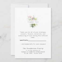 Colorful Wildblommor Funeral Tack