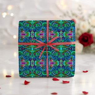Colorful Wilde Kaleidoscope Psychedelic Patter Presentpapper