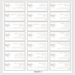 Colorful Wildflower | Guest Address Labels Klistermärken<br><div class="desc">These colorful wildflower | guest address labels are perfect for your simple, whimsical boho rainbow summer wedding. The bright, enchanted pink, yellow, orange, and gold color florals give this product the feel of a minimalist elegant vintage hippie spring garden. The modern design is artsy and delicate, portraying a classic earthy...</div>