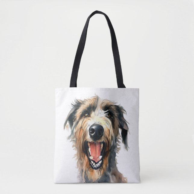 Colorful Wolfhound | Cute hound Tygkasse (Framsida)