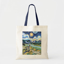 Colorful Yellowstone National Park Wolf Howling Tygkasse