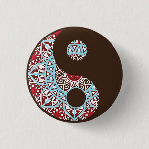 Colorful Yin Yang Mandala Knapp