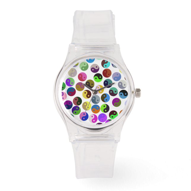 Colorful Ying Yang Mönster Watch Armbandsur (Framsida)