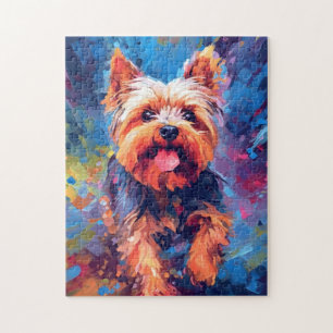 Colorful Yorkshire Terrier Pussel