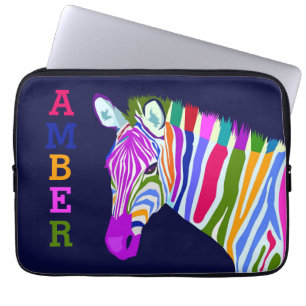 Colorful Zebra Laptop sleeve
