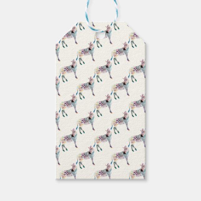 Colorful Zebra Presentetikett (Framsidan)