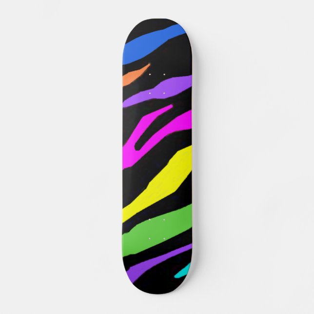 Colorful Zebra Skateboard (Framsida)