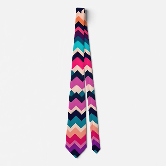 Colorful Zigzag Chevron Mönster Slips (Framsida)