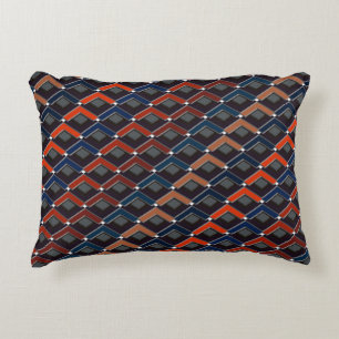 Colorful zigzag Karo-Step Prydnadskudde