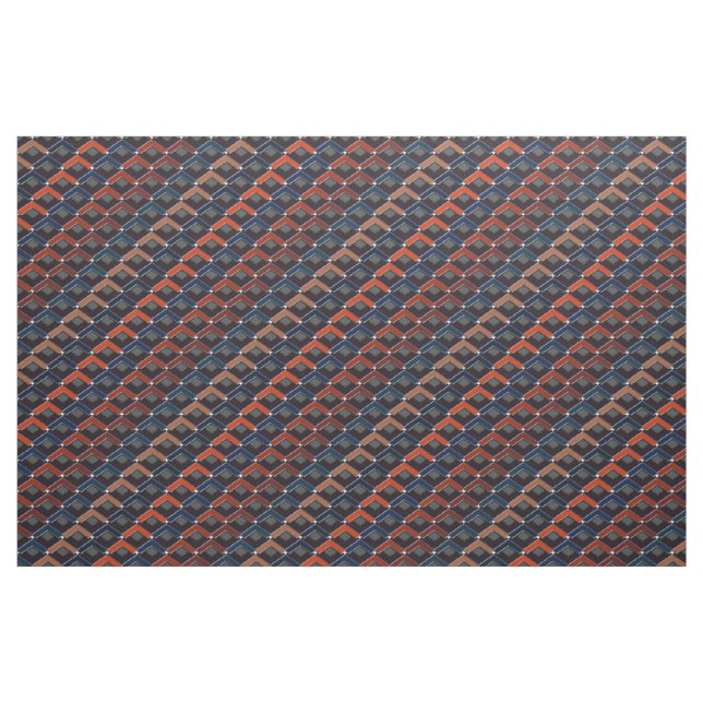 Colorful zigzag Karo-Step Tyg (Yard)