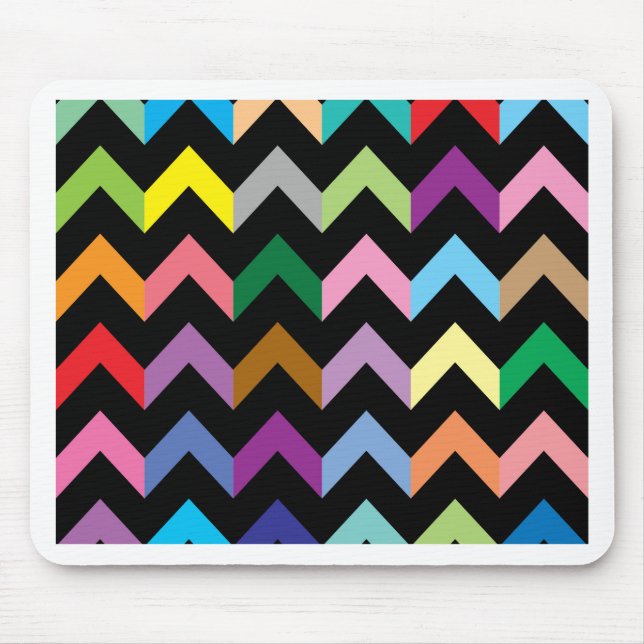 Colorful zigzag mönster musmatta (Framsidan)