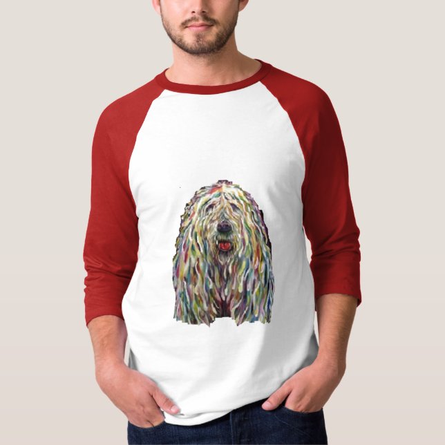 Colorfull Komondor T Shirt (Framsida)