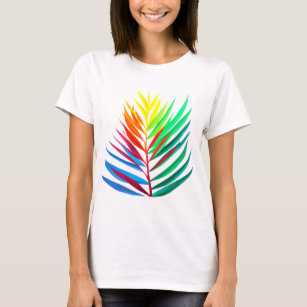 Colorfull löv minimalistic Women Basic T-Shirt