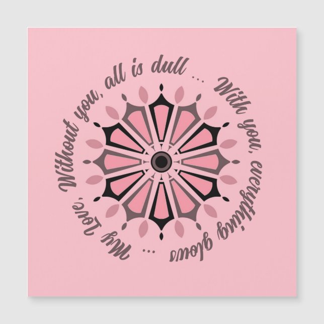 COLORFULL MODERN FLOWER GIFT DAUGHTER SISTER MAMMA (Framsida)