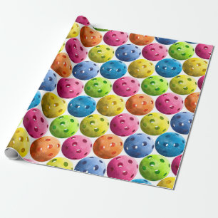 Colorfull Pickleball Mönster Presentpapper
