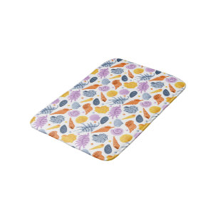 Colorfull seashells Bath Mat Badrumsmatta