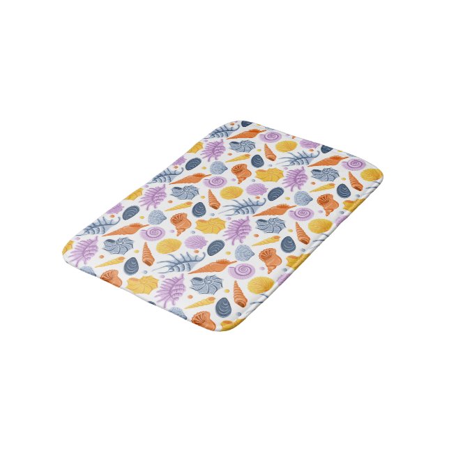 Colorfull seashells Bath Mat Badrumsmatta (Vinklad)