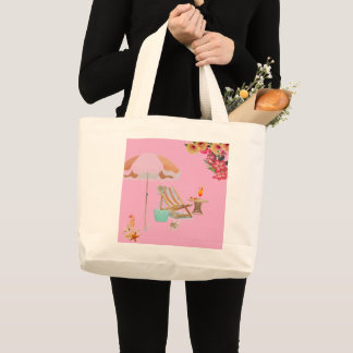 Colorfull Tropical Tote Bag Jumbo Tygkasse