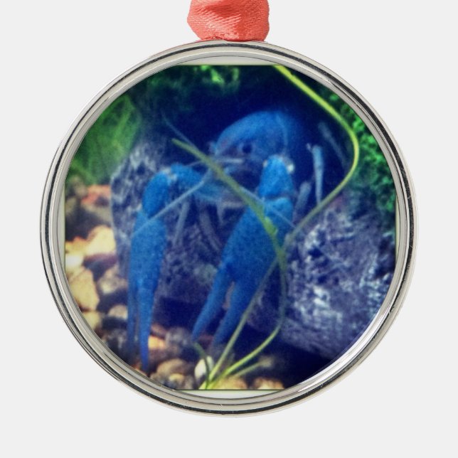 colorfullblåtthummer julgransprydnad metall (Framsidan)