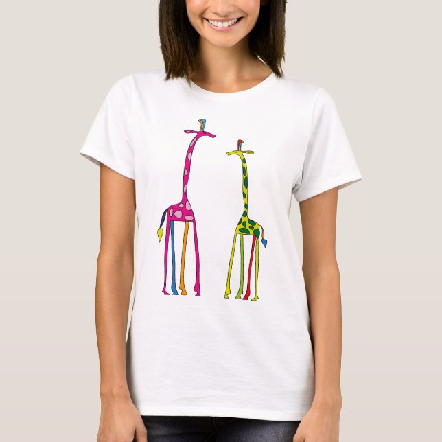 Colorgiraffen Shirt Tee (Framsida)