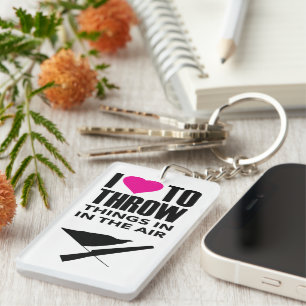 Colorguard akryl Keychain med citationstecken