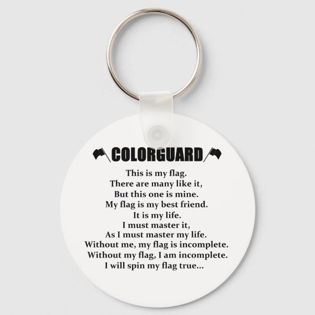 Colorguard Cadence Keychain Nyckelring (Framsida)