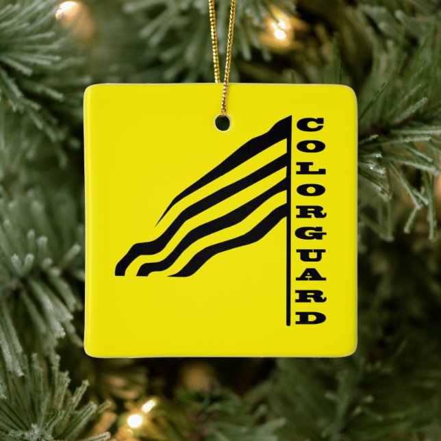 Colorguard Flagga Ceramic Ornament (Träd)