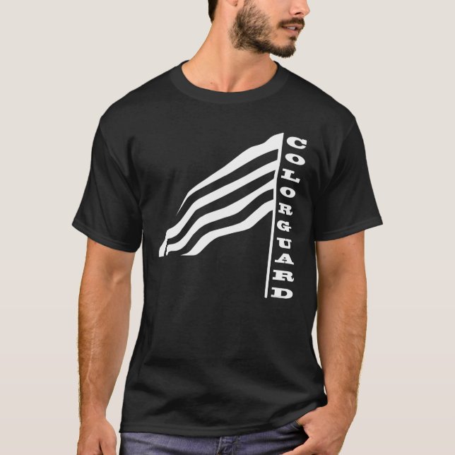 Colorguard Flagga T-Shirt (Framsida)