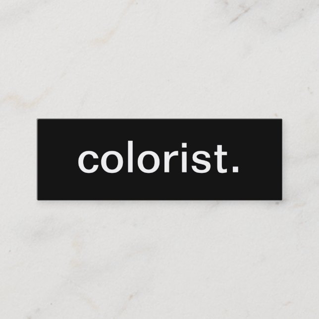 Coloristvisitkort Mini Visitkort (Framsida)