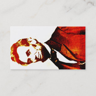 Colorized för Lincoln popkonst porträtt åt sida Visitkort