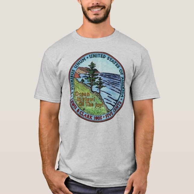 Colorized Lewis och Tshirt för Clark Tee Shirt (Framsida)