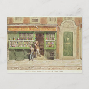 Colorman's Shop, St Martin's Lane, 1829 Vykort
