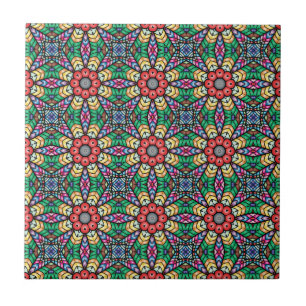 Colornate Kaleidoscope Mönster Kakelplatta