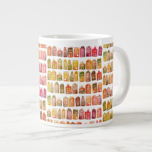 Colorous Dutch Houses Amsterdam Mönster Quirky Jumbo Mugg