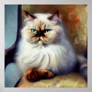 Colorpoint Persian Cat Poster