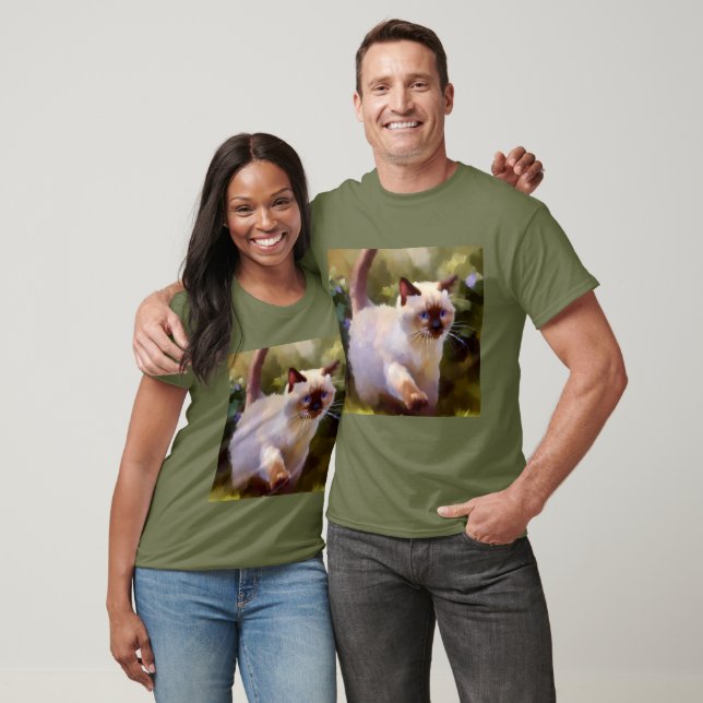 Colorpoint Shorthair Cat T Shirt (Unisex)