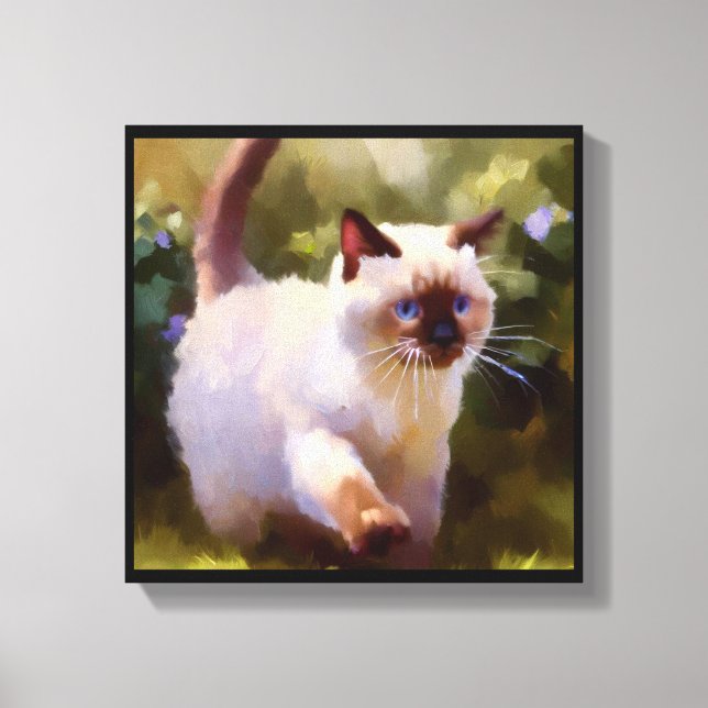 Colorpoint Shorthair Katt  Canvastryck (Framsida)