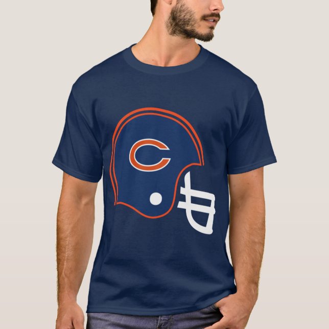 Colors of Chicago Football Fan T Shirt (Framsida)
