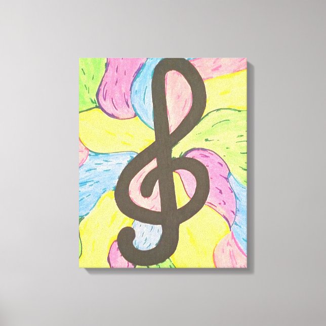 Colors of Music Canvastryck (Framsida)