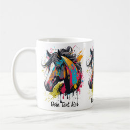 Colorsplash Horse 1 Kaffemugg
