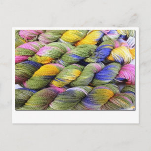 ColorSpun: Naturligt, handfärgat garn Vykort